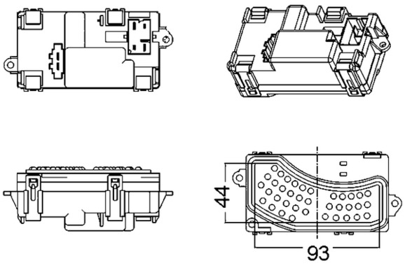 Regulator, interior blower  Art. ABR5000S