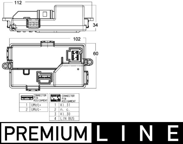 Regulator, interior blower  Art. ABR68000P