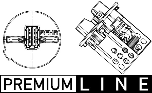 Resistor, interior blower  Art. ABR93000P