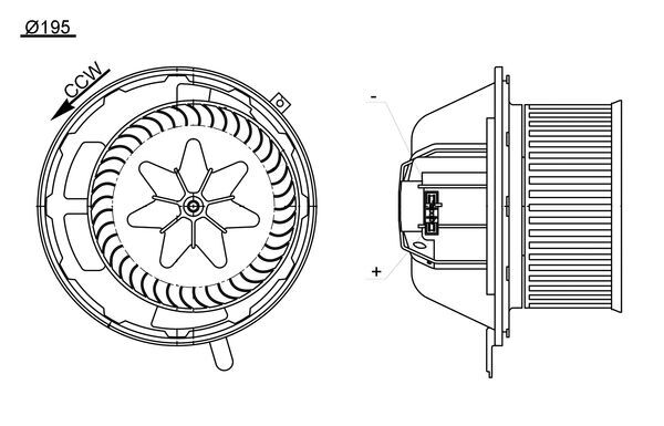 Interior Blower  Art. AB194000S