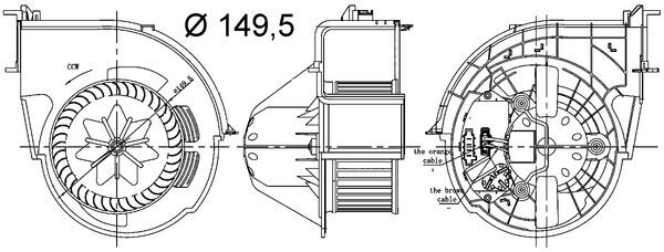 Interior Blower  Art. AB83000S