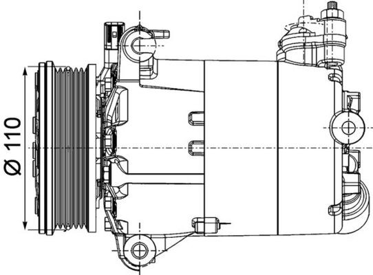 Compressor, air conditioning  Art. ACP1357000P