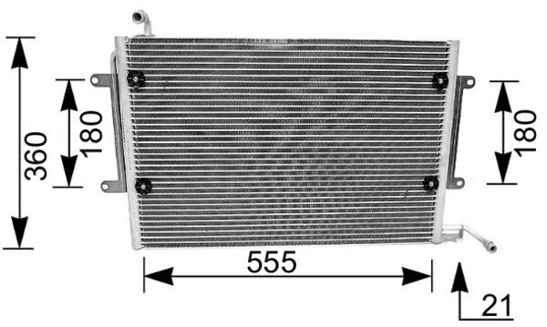 Condenser, air conditioning  Art. AC172000S