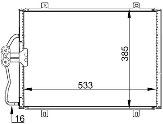 Condenser, air conditioning  Art. AC176000S