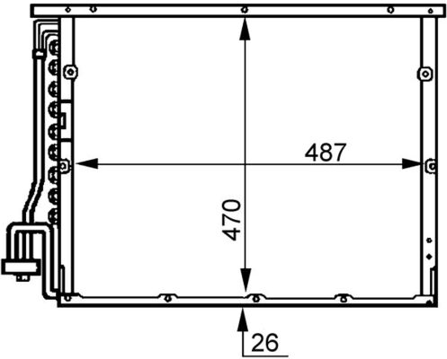 Condenser, air conditioning  Art. AC179000S