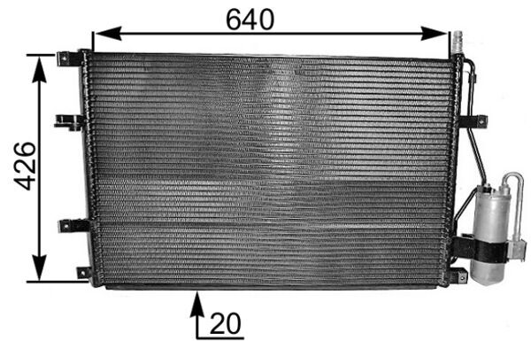 Condenser, air conditioning  Art. AC227000S