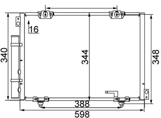 Condenser, air conditioning  Art. AC260000S