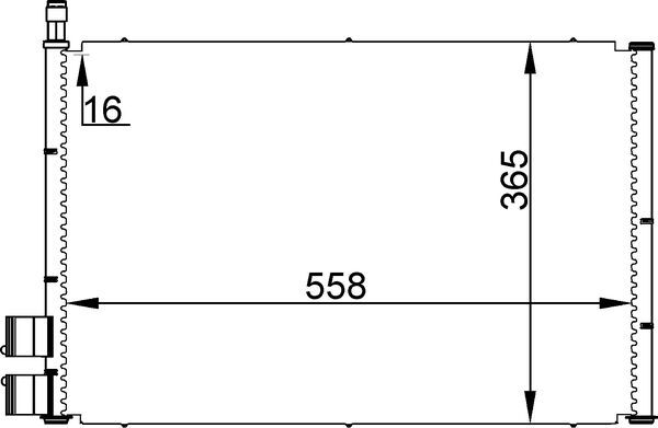 Condenser, air conditioning  Art. AC298000S