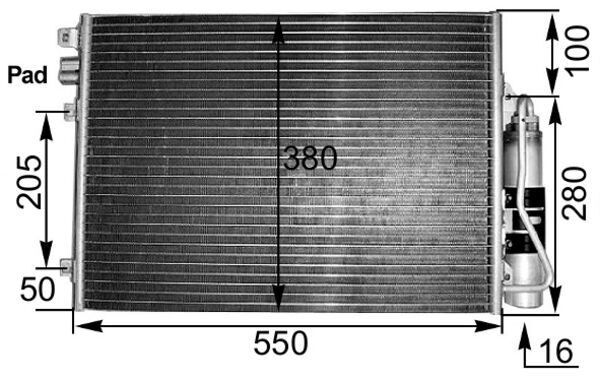 Condenser, air conditioning  Art. AC303000S