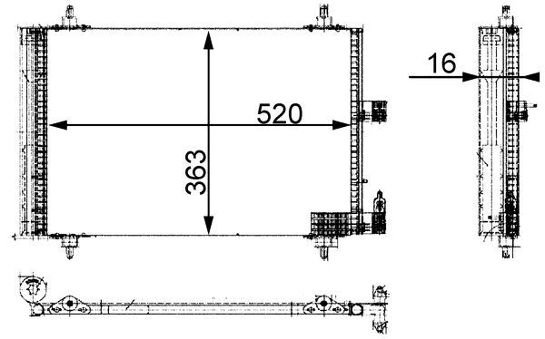 Condenser, air conditioning  Art. AC350000S