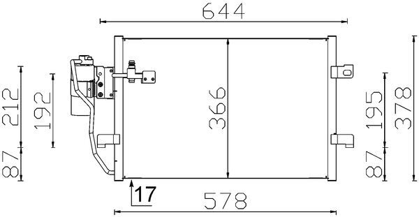 Condenser, air conditioning  Art. AC351000S