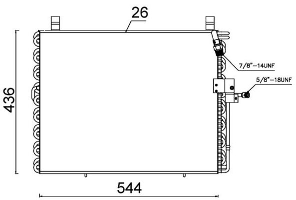 Condenser, air conditioning  Art. AC357000S