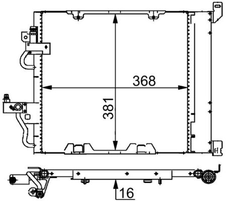 Condenser, air conditioning  Art. AC376000S