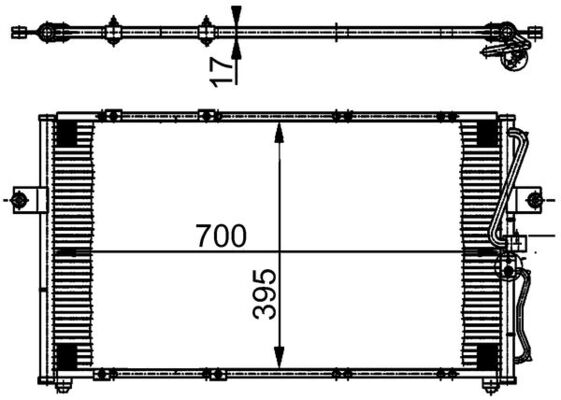 Condenser, air conditioning  Art. AC379000S