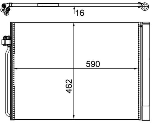 Condenser, air conditioning  Art. AC405000S