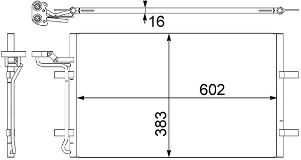 Condenser, air conditioning  Art. AC410001S