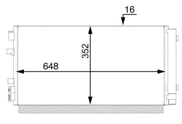 Condenser, air conditioning  Art. AC44000S