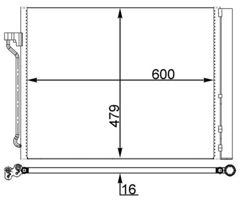 Condenser, air conditioning  Art. AC463000S