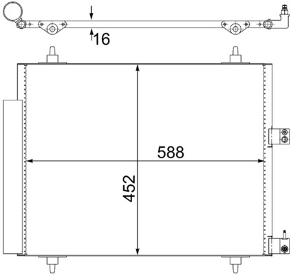 Condenser, air conditioning  Art. AC515000S