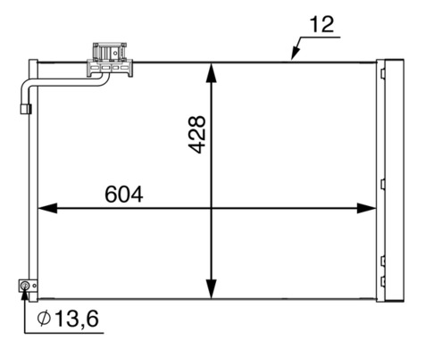 Condenser, air conditioning  Art. AC51000S