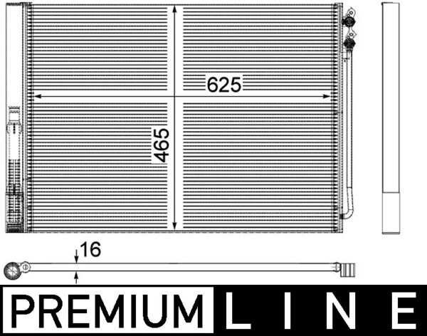 Condenser, air conditioning  Art. AC567000P