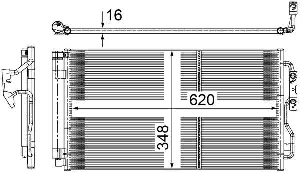 Condenser, air conditioning  Art. AC652000S