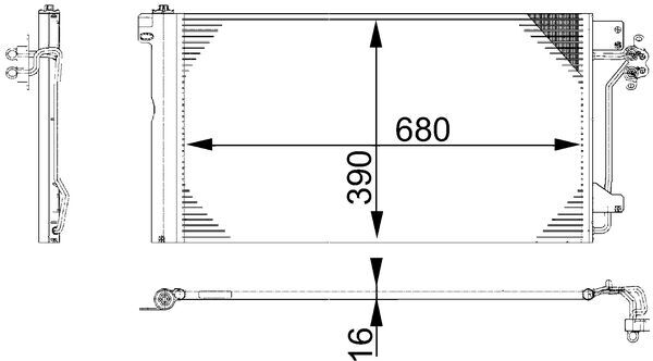 Condenser, air conditioning  Art. AC672000S