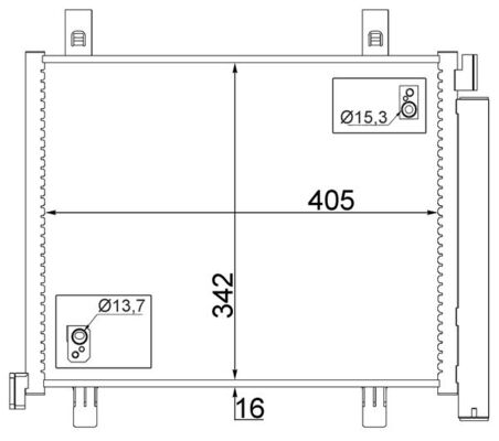 Condenser, air conditioning  Art. AC747000S