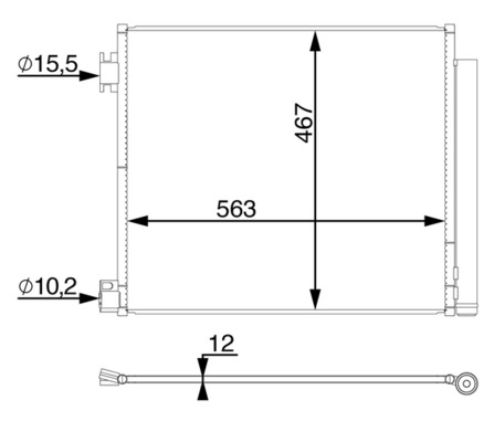 Condenser, air conditioning  Art. AC78000S