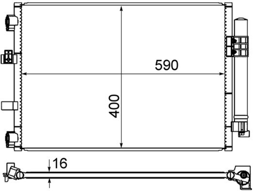 Condenser, air conditioning  Art. AC861000S