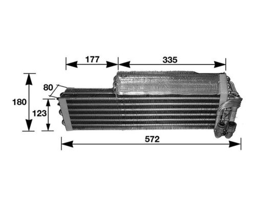 Evaporator, air conditioning (Double cloth)  Art. AE37000S