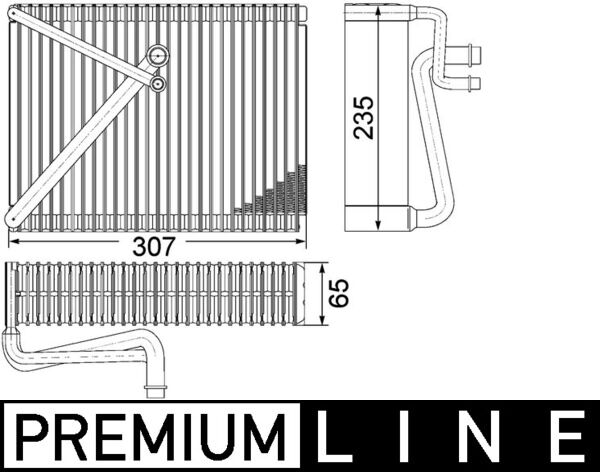 Evaporator, air conditioning (307)  Art. AE87000P