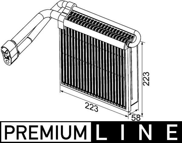 Evaporator, air conditioning (223)  Art. AE98000P