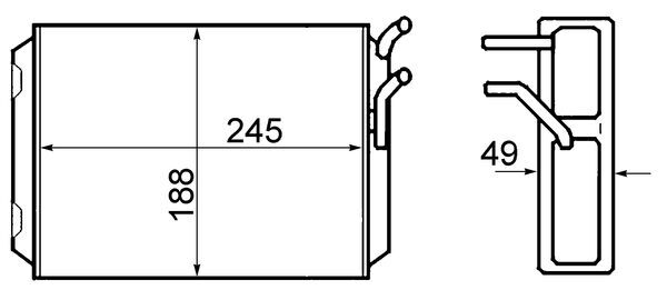 Heat Exchanger, interior heating  Art. AH70000S