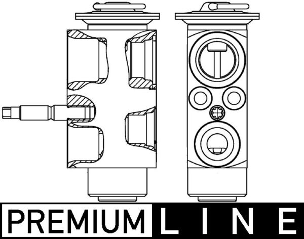 Expansion Valve, air conditioning (Double cloth)  Art. AVE113000P