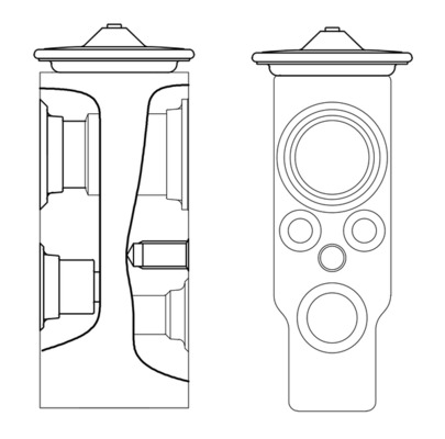 Expansion Valve, air conditioning (Left)  Art. AVE7000S