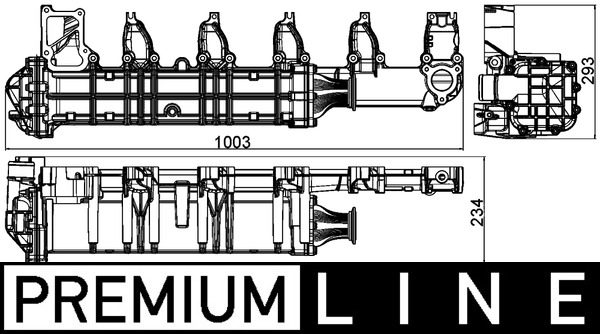 Cooler, exhaust gas recirculation  Art. CE13000P