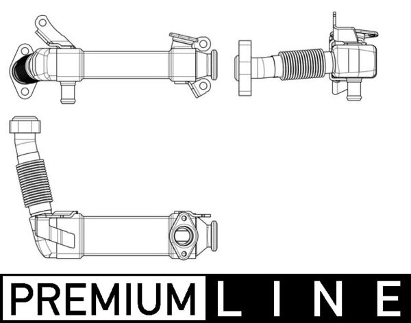 Cooler, exhaust gas recirculation  Art. CE17000P