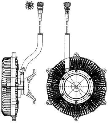 Clutch, cooling fan (Rear axle)  Art. CFC215000P