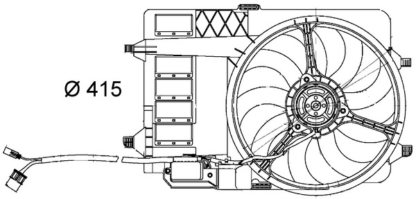 Fan, engine cooling  Art. CFF29000S