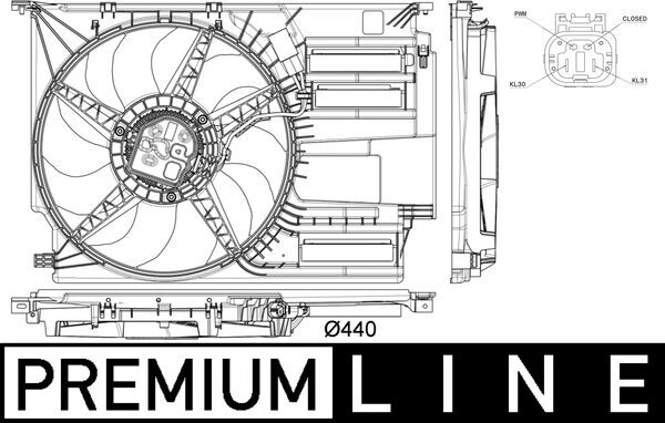 Fan, engine cooling  Art. CFF402000P