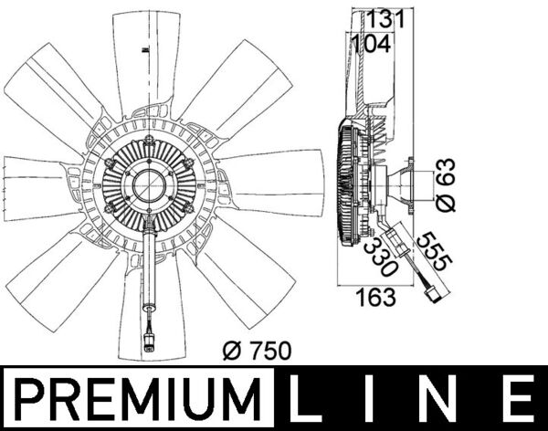 Fan, engine cooling  Art. CFF473000P