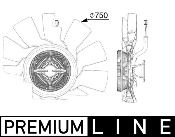 Clutch, cooling fan  Art. CFF515000P