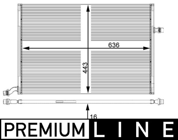 Low Temperature Cooler, charge air cooler  Art. CIR25000P