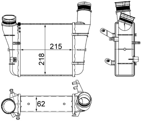 Charge Air Cooler (Right)  Art. CI336000S