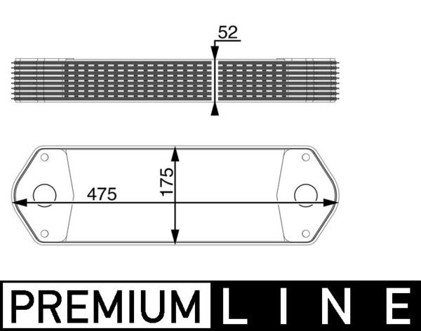 Oil Cooler, engine oil  (Gear side)  Art. CLC11000P