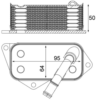 Oil Cooler, engine oil  Art. CLC12001S