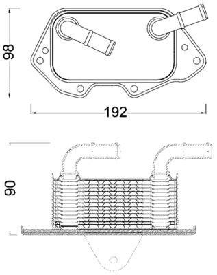 Oil Cooler, engine oil  Art. CLC186000S