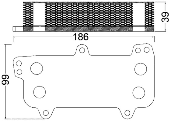 Oil Cooler, engine oil  Art. CLC187000S