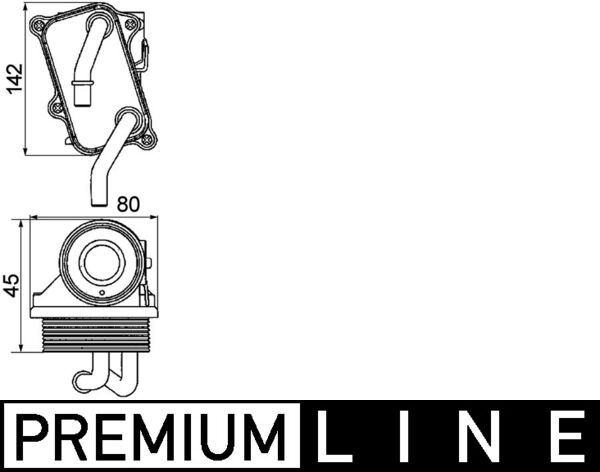 Oil Cooler, engine oil  Art. CLC24000P